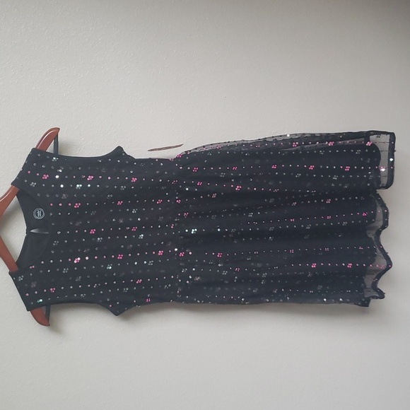 NWT Wonder Nation girls black sequence dress size XXL (18) - Picture 1 of 9